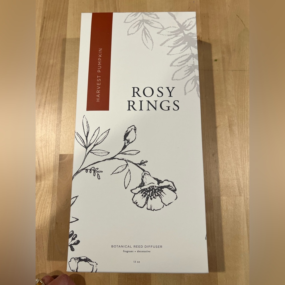 ROSY RINGS Botanical Reed Diffuser - Harvest Pumpkin. Unopened!